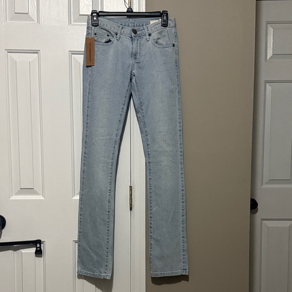 18th Amendment Pants - Women's 18th Amendment Hayworth Whitewash Light Blue Straight Leg Jeans